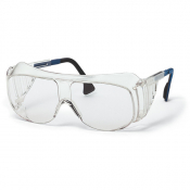 Surlunettes de Protection Transparentes UVEX  super OTG et 9161  - Verres Incolores -   Monture Bleu