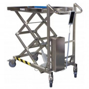Table élévatrice électrique inox 304 L à vis sans fin, 100 kg