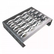Plaques de sols industriel Meiser TOLPLUS STEPBLOC, acier galvanisé, épaisseur 2 mm