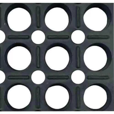 Tapis de sol ergonomique caoutchouc naturel Meiser TOLGOM PMR - trous de 19 mm, ERP et PMR