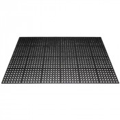 Tapis de sol ergonomique caoutchouc naturel Meiser TOLGOM - trous de 30 mm, pour indutstrie ou ERP