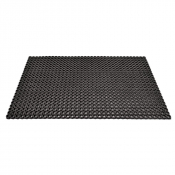 Tapis de Sol Noir en Caoutchouc TOLGOM–Anti Dérapant-Ergonomique   1000x1500x23mm–Trous de 30mm