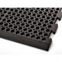  Tapis de Sol Noir en Caoutchouc TOLGOM–Anti Dérapant-Ergonomique-910x1520x22mm–Trous de 19mm