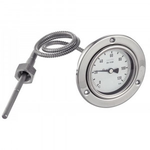 Thermomètre à dilatation de gaz inox 316 pour l'industrie