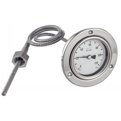 Thermomètre à dilatation de gaz inox 316 pour l'industrie