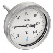 Thermomètre bimétallique inox 316 - Raccord BSPP axial