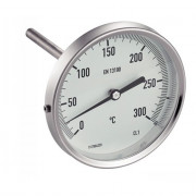 Thermomètre bimétallique inox 316 Ti pour fumée inox