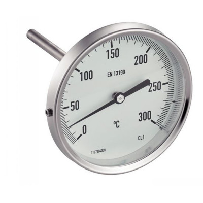 Thermomètre bimétallique inox 316 Ti pour fumée inox