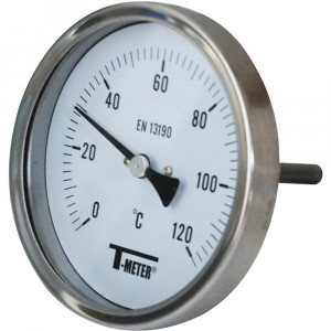 Thermomètre bimétallique inox axial PN50 - Sferaco
