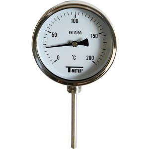 Thermomètre bimétallique inox radial PN16 - Sferaco