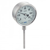 Thermomètre bimétallique plongeur lisse vertical 316TI - Précision