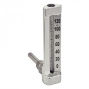 Thermomètre industriel équerre raccord mâle BSPP inox 316L