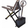 Transpalette Haute Levée en Inox 1000kg - Fourches 1200mm - L.540mm