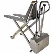 Transpalette Haute Levée en Inox 1000kg - Fourches 1200mm - L.540mm