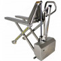 Transpalette Haute Levée en Inox 1000kg - Fourches 1200mm - L.540mm