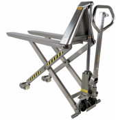 Transpalette Haute Levée en Inox 1000kg - Fourches 1200mm - L.560mm