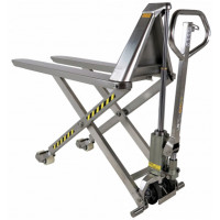 Transpalette Haute Levée en Inox 1000kg - Fourches 1200mm - L.560mm