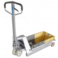 Transpalette Galvanisé 1500kg - Fourches 845mm - L.600mm Transpalette Galvanisé 1500kg - Fourches 845mm - L.600mm