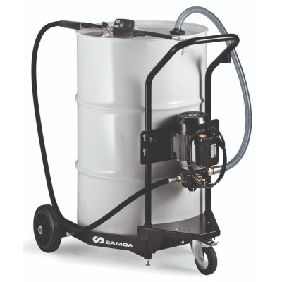 Ensemble mobile fût pompe huile 230V - Samoa