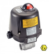 Vanne à boule 2 pièces F/F avec actionneur électrique ATEX