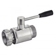 Vanne à boule 2 voies inox 304 316L - Écrou et filetage