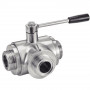 Vanne à boule 3 voies inox 316L - Raccordement fiable