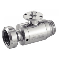 Vanne à boule inox 304 316L 2 voies - Bout fileté et douille