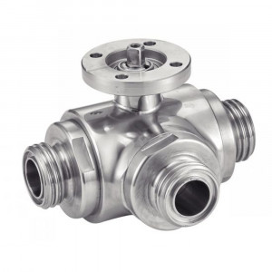 Vanne à boule inox 316L 3 voies - qualité et fiabilité