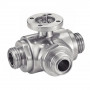 Vanne à boule inox 316L 3 voies - qualité et fiabilité
