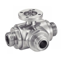 Vanne à boule inox 316L 3 voies - qualité et fiabilité