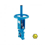 Vanne à guillotine Pn10 corps fonte Gjl250 - Inox 304