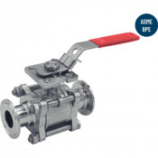 Vanne à boule 3 pièces hygiénique clamp pour l'industrie