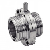 Vanne papillon inox 304L 316L - Bouts filetés et joint FKM