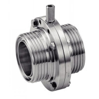 Vanne papillon inox 304L 316L - Bouts filetés et joint FKM
