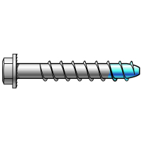 Vis d'ancrage auto-taraudeuse inox tête hexagonale Vis d'ancrage auto-taraudeuse inox tête hexagonale