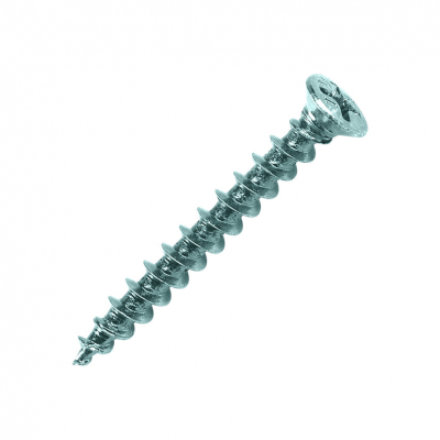 Vis PVC plastique acier zingué Ø 4,2mm