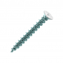 Vis PVC plastique acier zinguée tête laquée blanc Ø 4,2mm