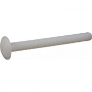 Vis à tête ronde large fendue poêlier plastique P.A 6.6 - Fixation durable