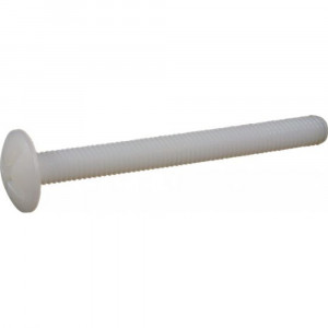 Vis à tête ronde large fendue poêlier plastique P.A 6.6 - Fixation durable